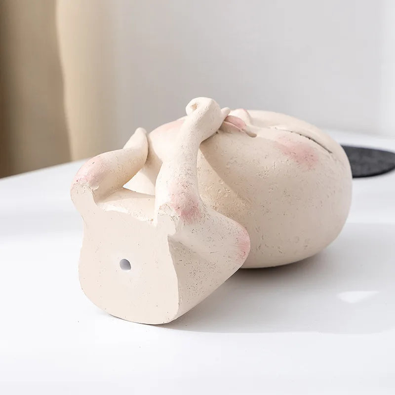 VelesRealm™ Gesichtspflanzer – Süßer Topf aus Kunstharz mit Dame