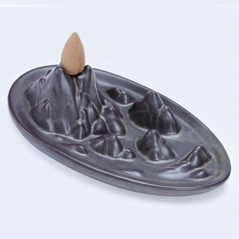VelesRealm™ Keramik-Rückfluss-Räuchergefäß – Aromatherapie-Räuchergefäß