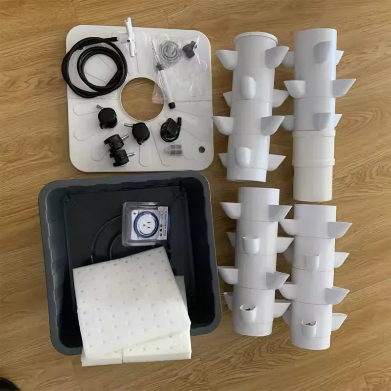 VelesRealm™ Vertikaler Hydrokulturturm – 5 Löcher, DIY-System