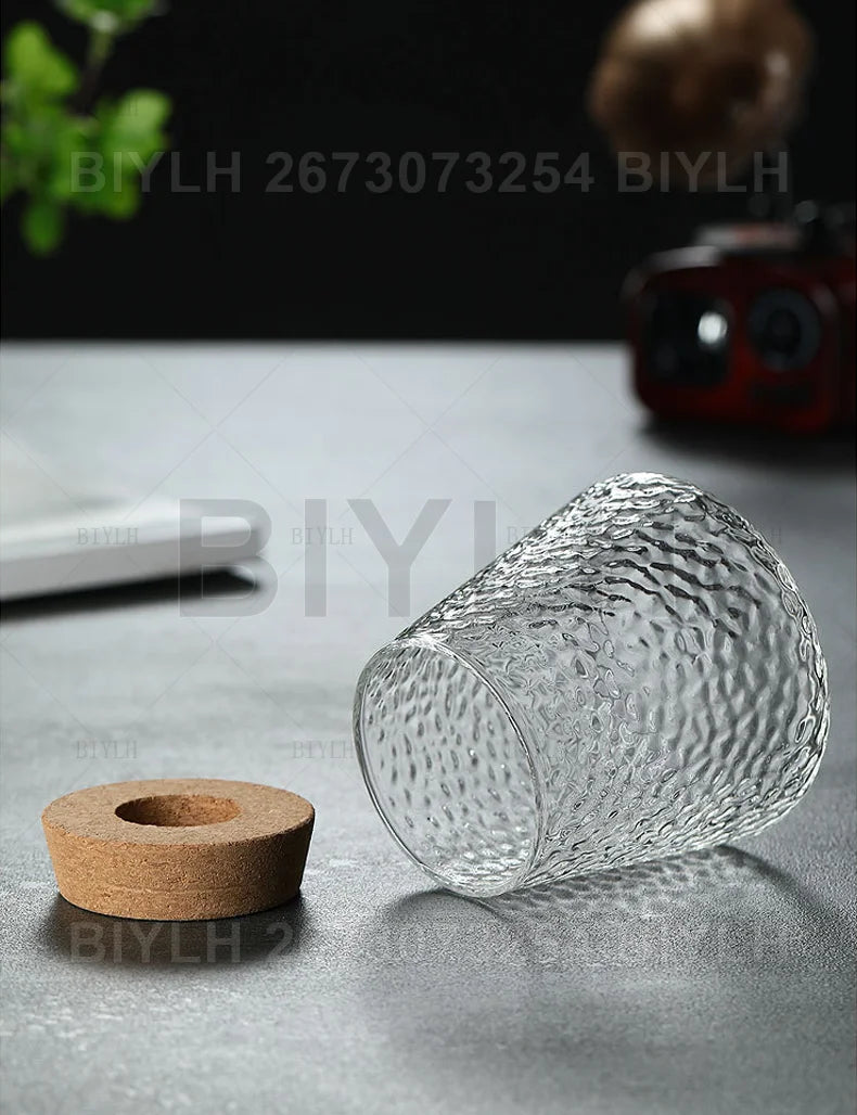 VelesRealm™ Hydroponische Glasvase – Kleiner Blumentopf mit Sockel