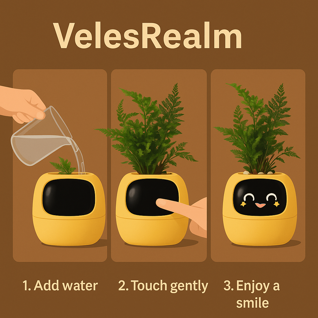 VelesRealm™ Ivy Smart Planter – KI-Pflanzenpflege