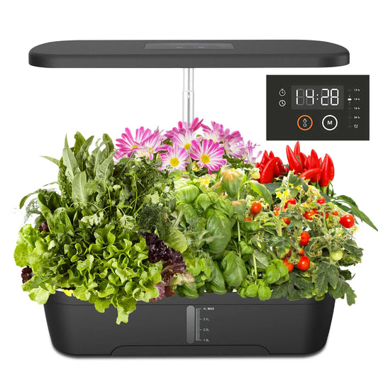 VelesRealm™ Smart Hydroponic Garden – 12 Löcher, LED-Anzeige