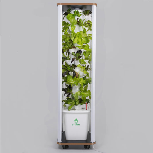 VelesRealm™ 45-Pod Hydroponic Tower – Vollspektrum-Wachstumslicht