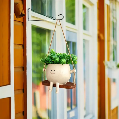 VelesRealm™ Swing Face Planter – Kreativer Wandtopf