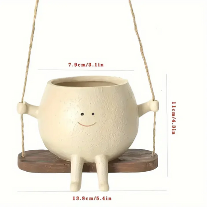 VelesRealm™ Swing Face Planter – Kreativer Wandtopf