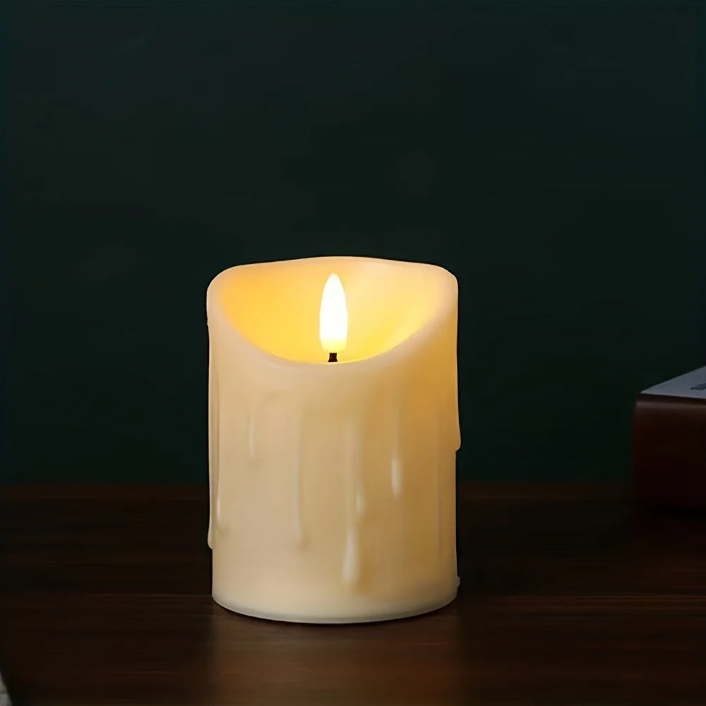 VelesRealm™ Flammenlose Votivkerzen – LED-Lichter mit beweglichem Docht