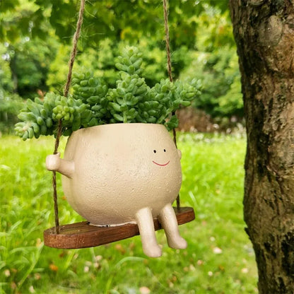 VelesRealm™ Swing Face Planter – Kreativer Wandtopf