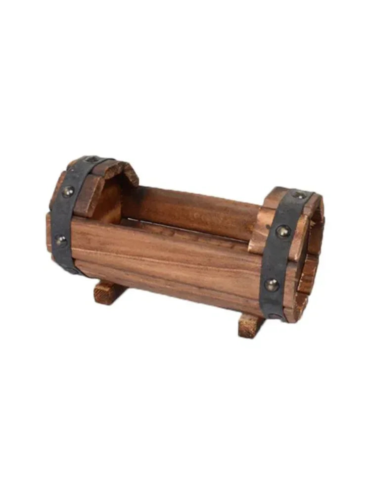 VelesRealm™ Blumentopf aus Holz – Pflanzgefäß für den Garten