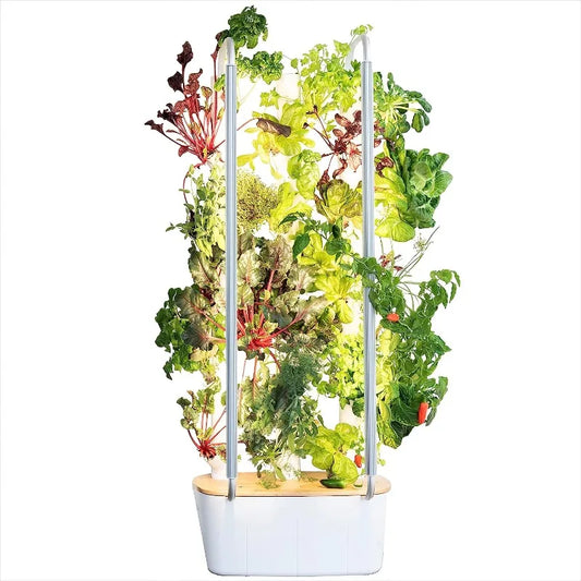 VelesRealm™ Hydroponisches Gartenset – LED-Wachstumslichter, vertikales System