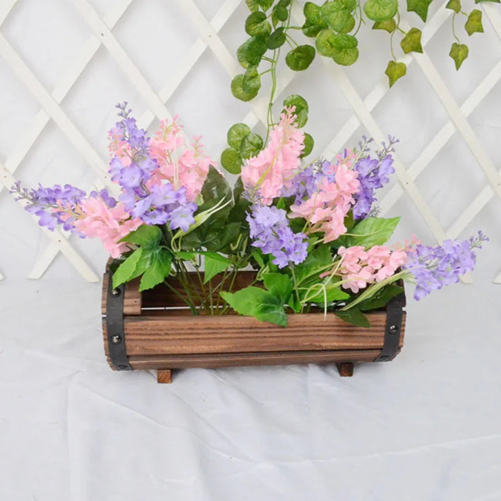 VelesRealm™ Blumentopf aus Holz – Pflanzgefäß für den Garten