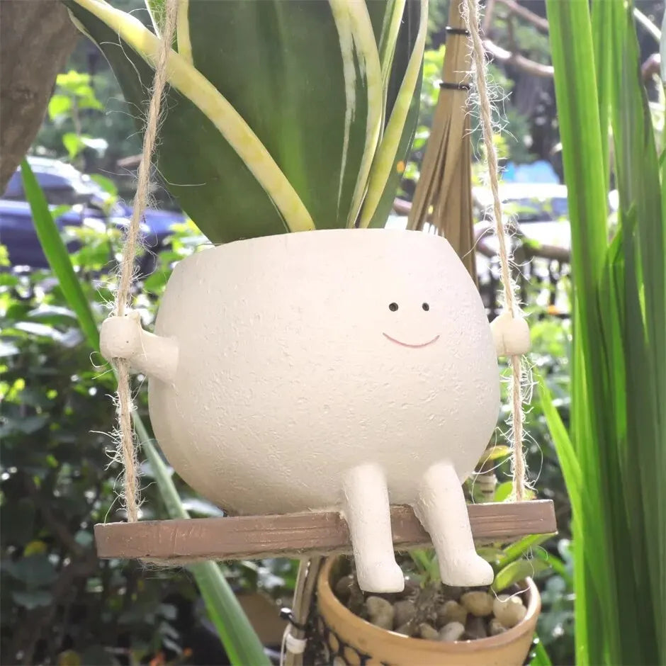 VelesRealm™ Swing Face Planter – Kreativer Wandtopf