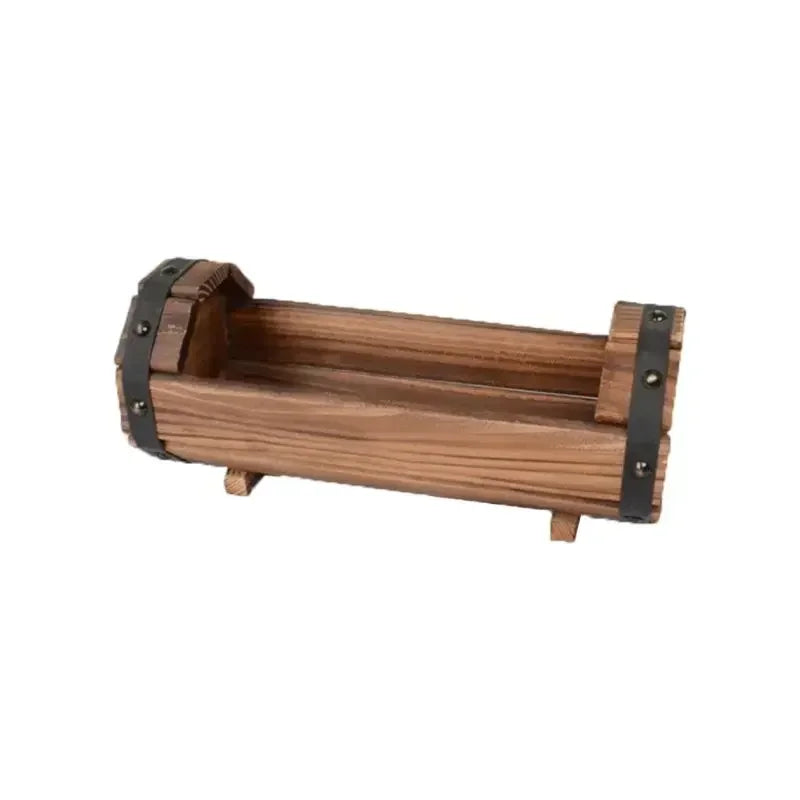 VelesRealm™ Blumentopf aus Holz – Pflanzgefäß für den Garten