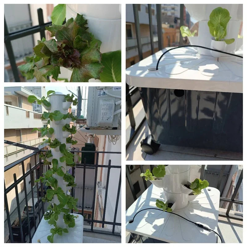 VelesRealm™ Vertikaler Hydrokulturturm – 5 Löcher, DIY-System