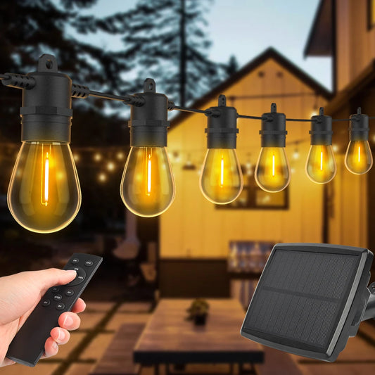 VelesRealm™ Solar-Lichterkette – 15 m bruchsichere LED-Girlande
